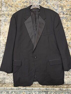 Black Brooks Brothers Tuxedo Jacket Size 46L